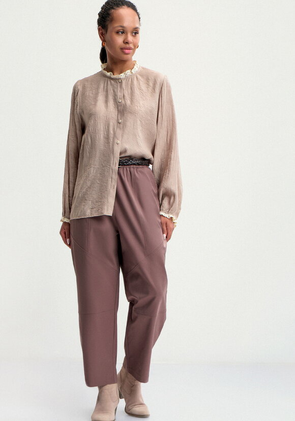 Блуза с отделкой кружева Аниса шир.  580, рис. 2