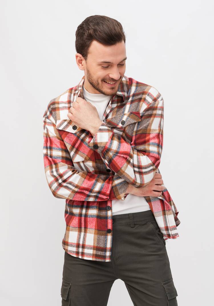 Рубашка хлопковая в клетку шир.  750, рис. 19