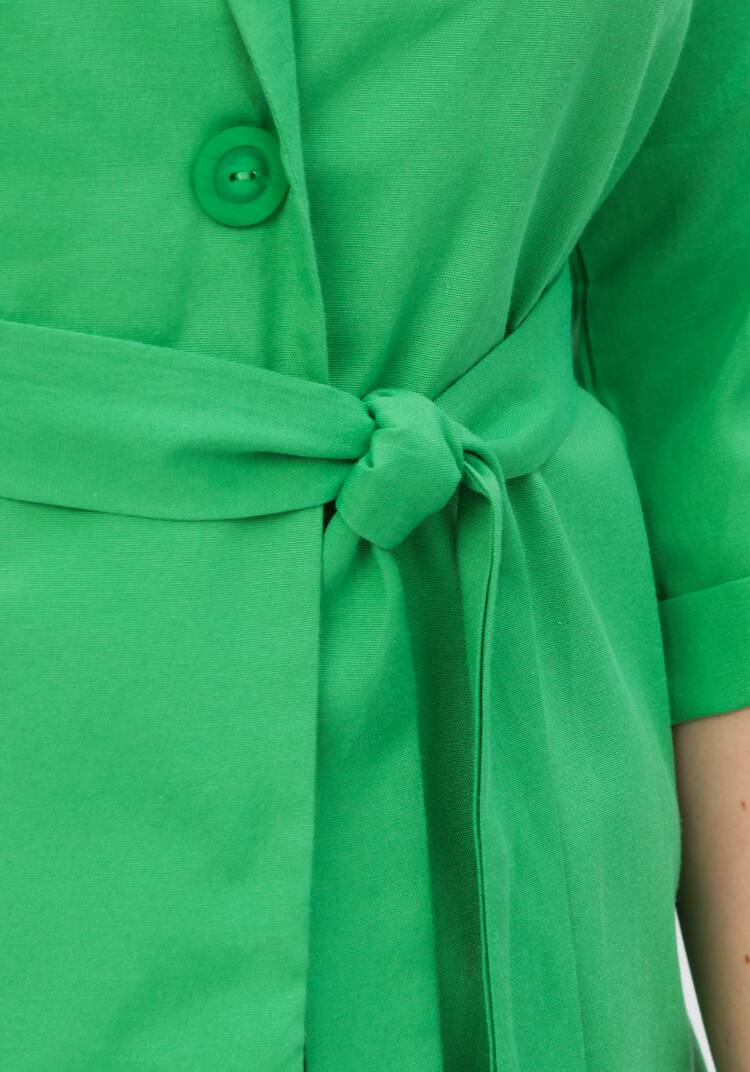 Пиджак с поясом из льна и хлопка шир.  750, рис. 30