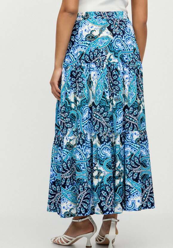 Юбка с воланами и принтом шир.  580, рис. 3