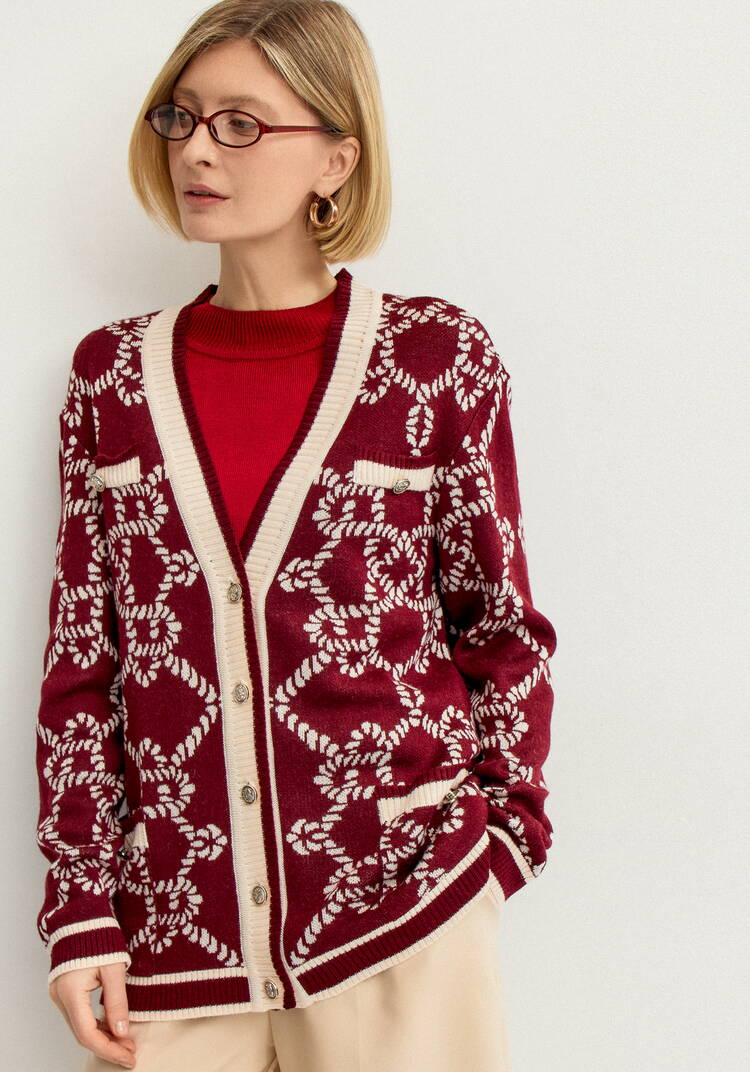 Кардиган женский удлиненный с карманами шир.  750, рис. 6