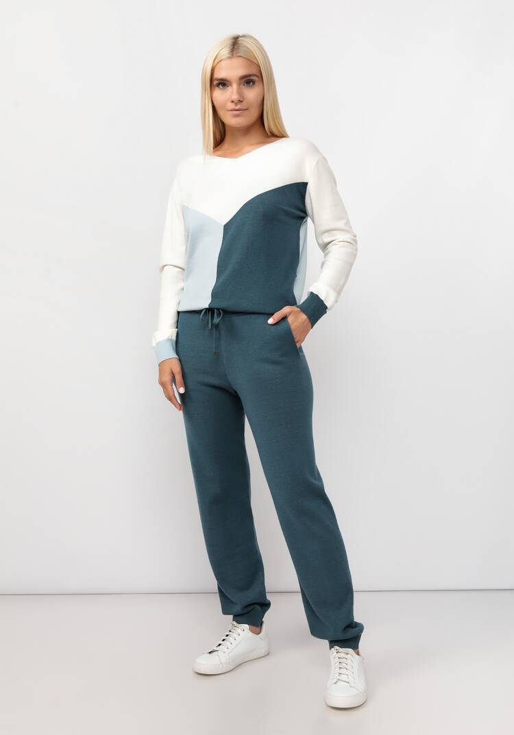 Брюки вязаные с высокой посадкой шир.  750, рис. 21