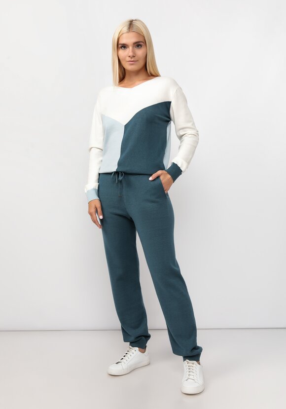 Брюки вязаные с высокой посадкой шир.  580, рис. 21