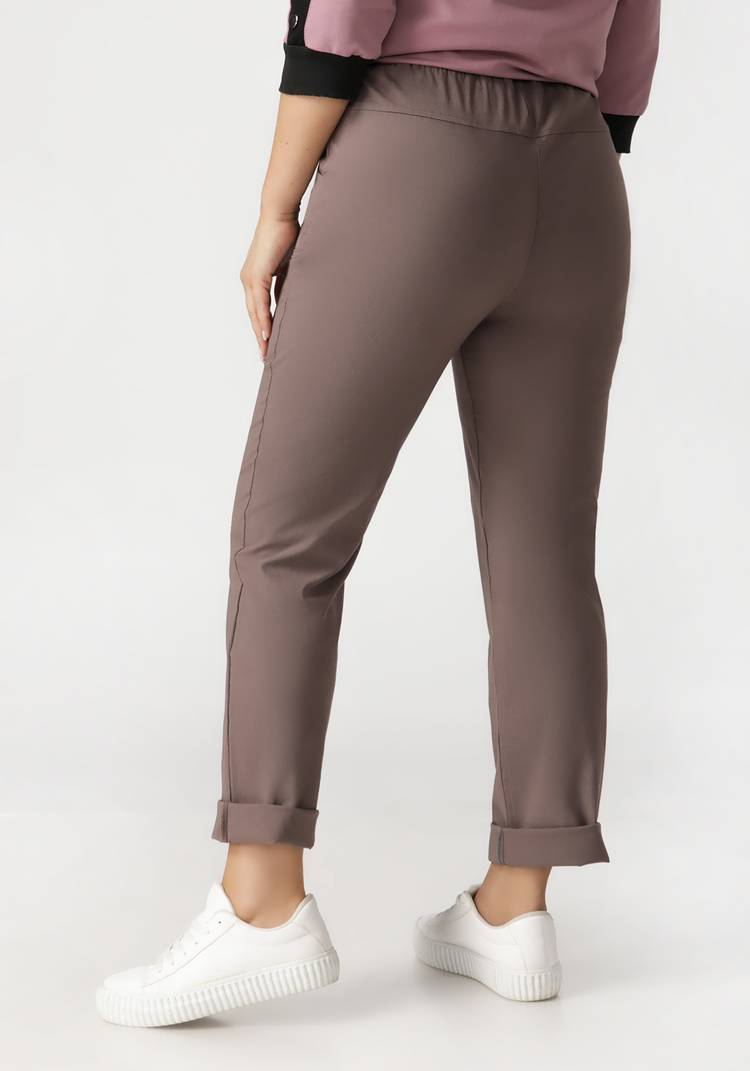 Брюки из бенгалина Галия шир.  750, рис. 4