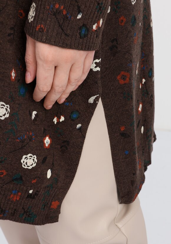 Туника А-силуэта Букет цветов шир.  580, рис. 6