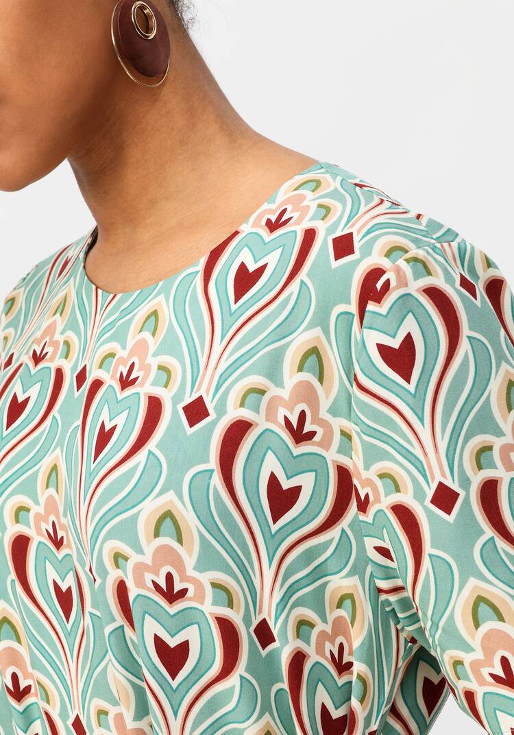 Платье с имитацией юбки шир.  750, рис. 6