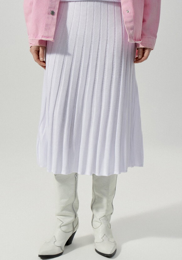 Юбка А-силуэта на резинке с имитацией плиссе шир.  580, рис. 2