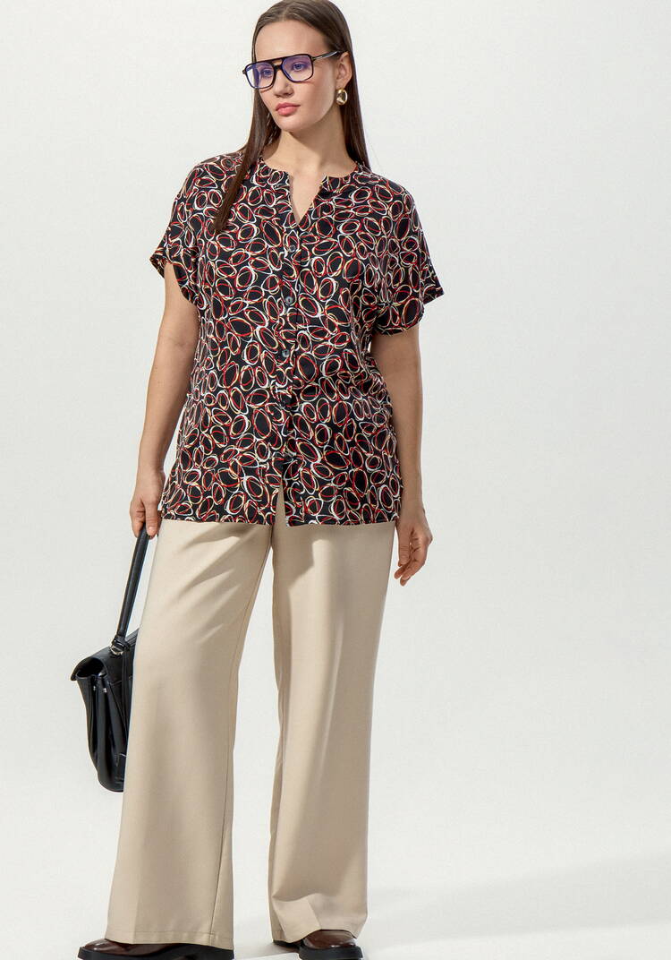 Блуза удлиненная с вырезом шир.  750, рис. 9