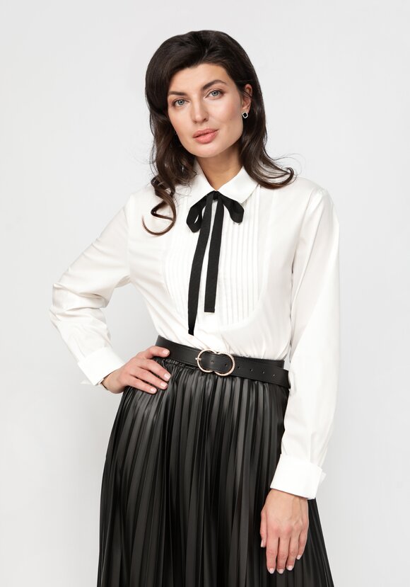 Блузка из хлопка с декором шир.  580, рис. 8