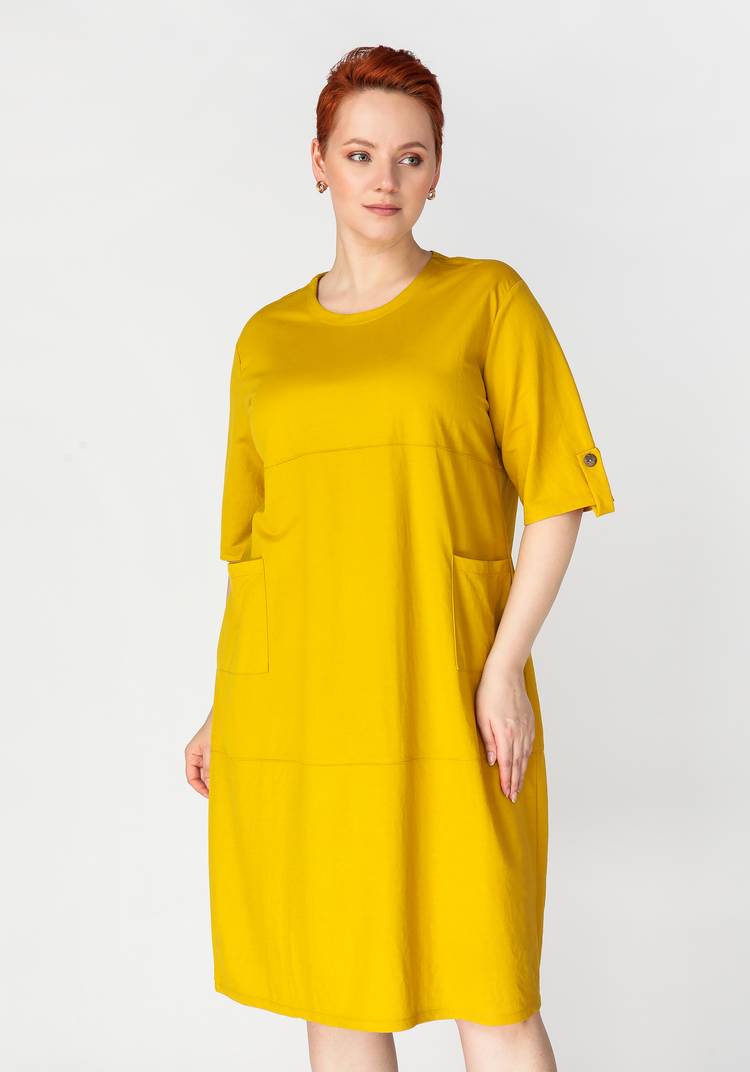 Платье с боковыми карманами Дезири шир.  750, рис. 1