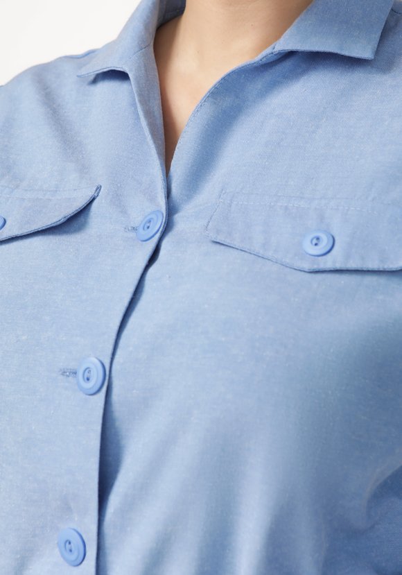 Жакет Сафари с накладными карманами шир.  580, рис. 16