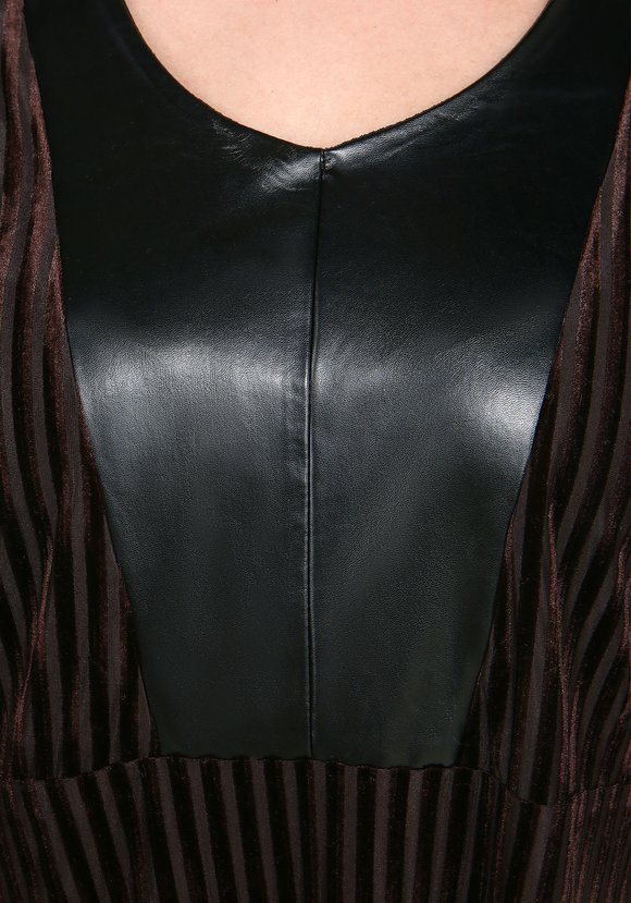 Платье с деталями из экокожи шир.  580, рис. 2