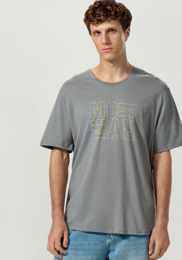 Комплект футболок с лаконичным принтом, 2 шт. шир.  580, рис. 5