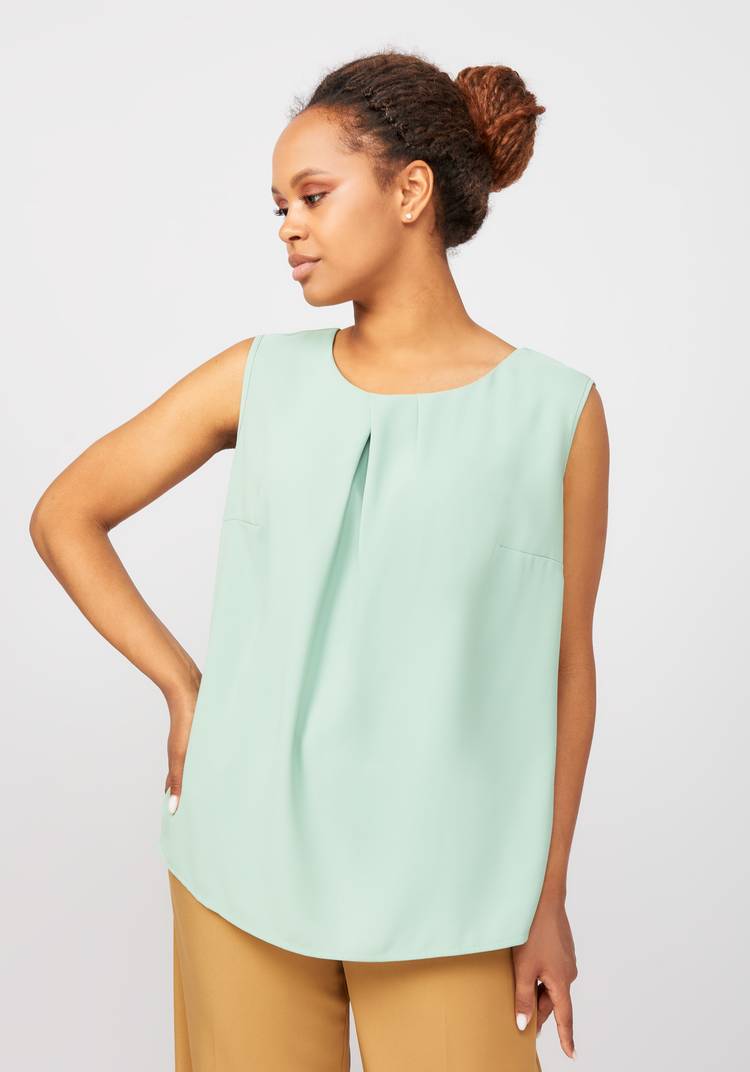 Блуза с декоративными складками Летиция шир.  750, рис. 11