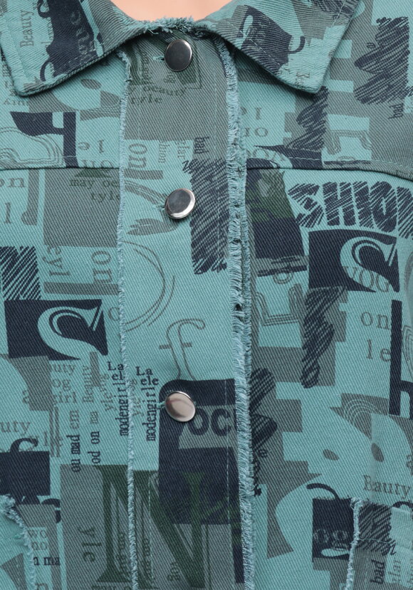 Джинсовая куртка с принтом Джерси шир.  580, рис. 4