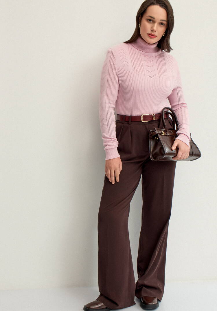 Водолазка из вискозы с узором шир.  750, рис. 35