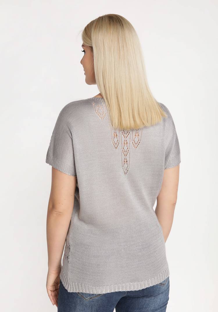 Блуза вязаная двухсторонняя шир.  750, рис. 10