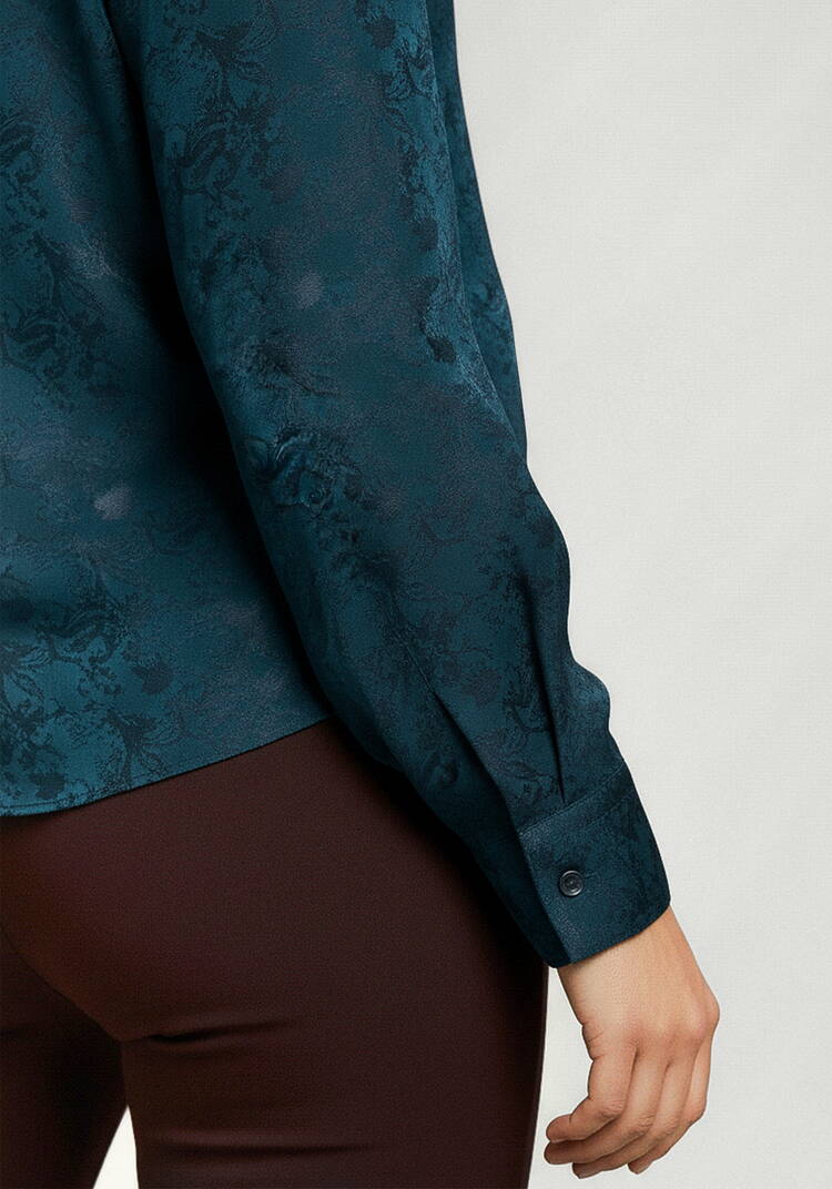 Блуза с жаккардовым узором шир.  750, рис. 6