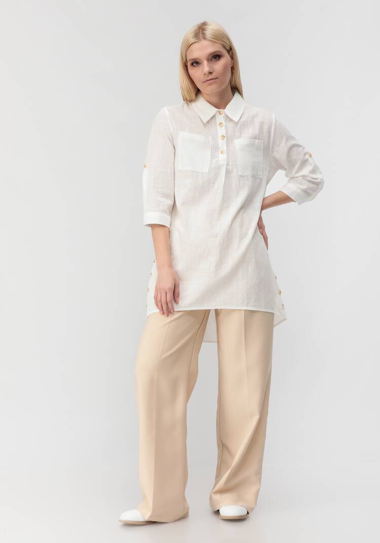 Туника с декоративными пуговицами Тина шир.  750, рис. 21