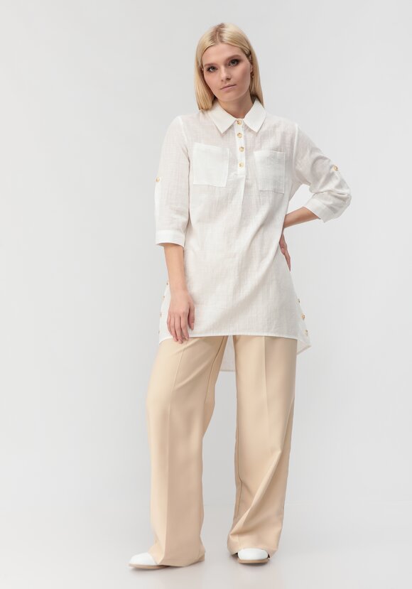 Туника с декоративными пуговицами Тина шир.  580, рис. 21