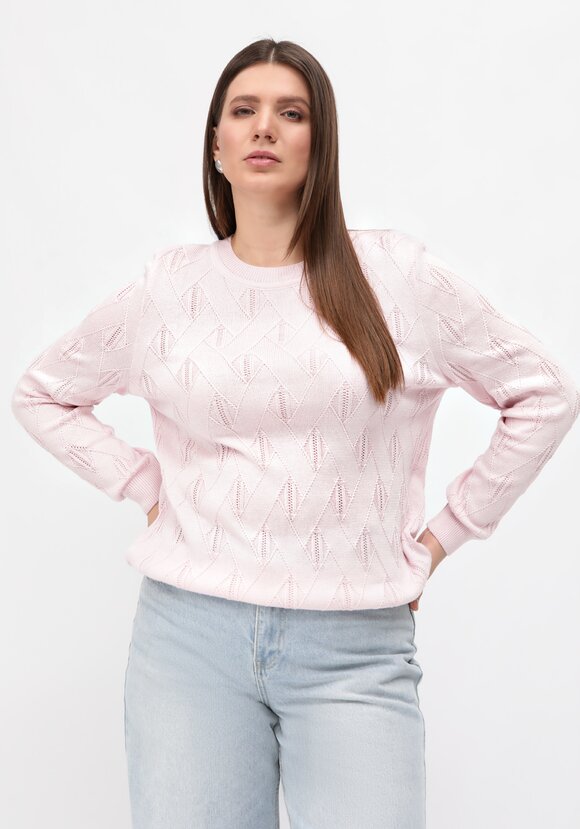 Джемпер ажурный удлиненный шир.  580, рис. 40
