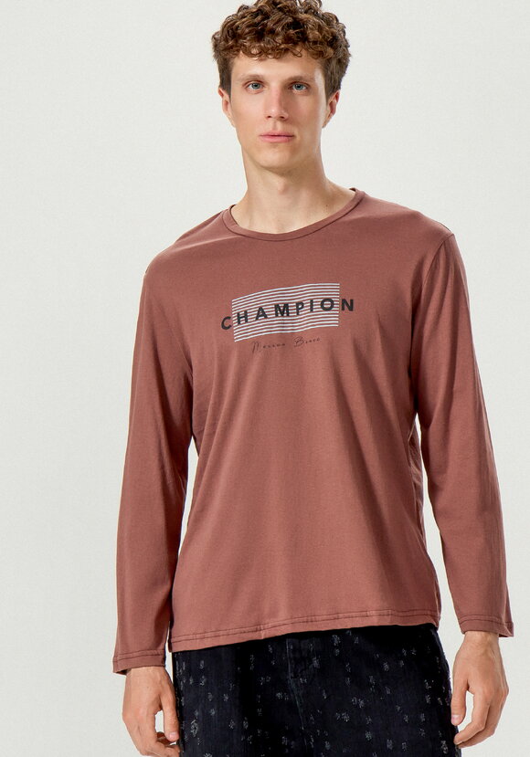 Лонгсливы с лаконичным принтом, 2 шт. шир.  580, рис. 45