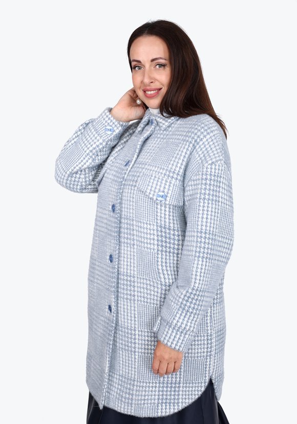 Полупальто рубашечного кроя из шерсти шир.  580, рис. 2