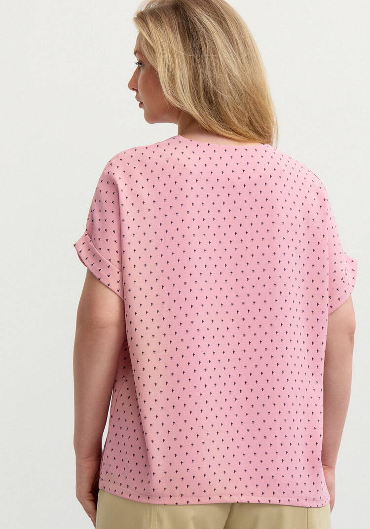 Блуза на кулиске по низу Мира шир.  750, рис. 19