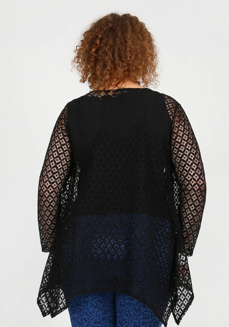 Кардиган ажурный шир.  750, рис. 9