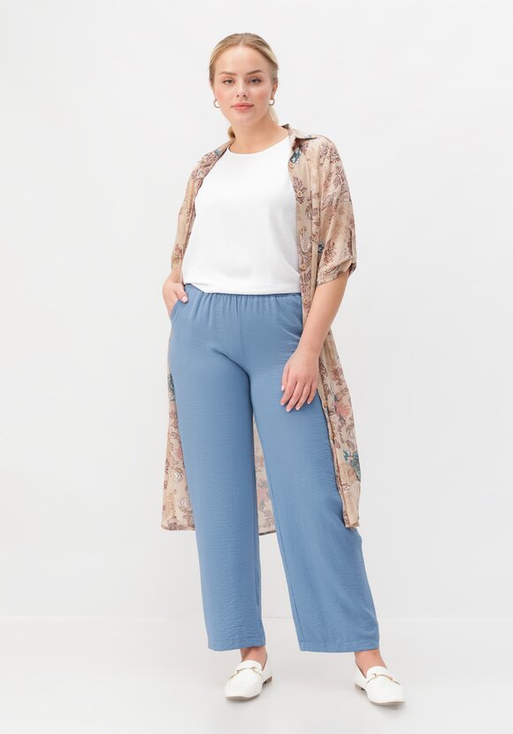 Брюки палаццо на резинке шир.  580, рис. 25