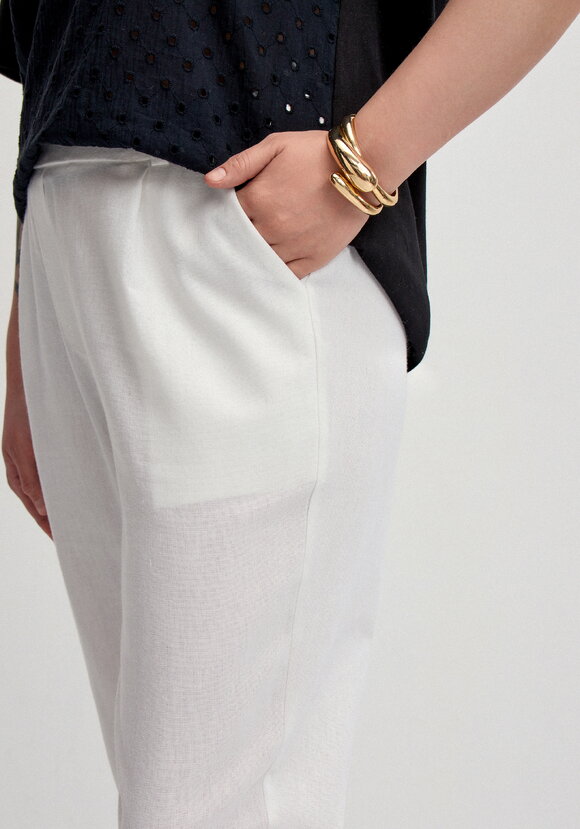 Брюки изо льна длиной 7/8 шир.  580, рис. 12