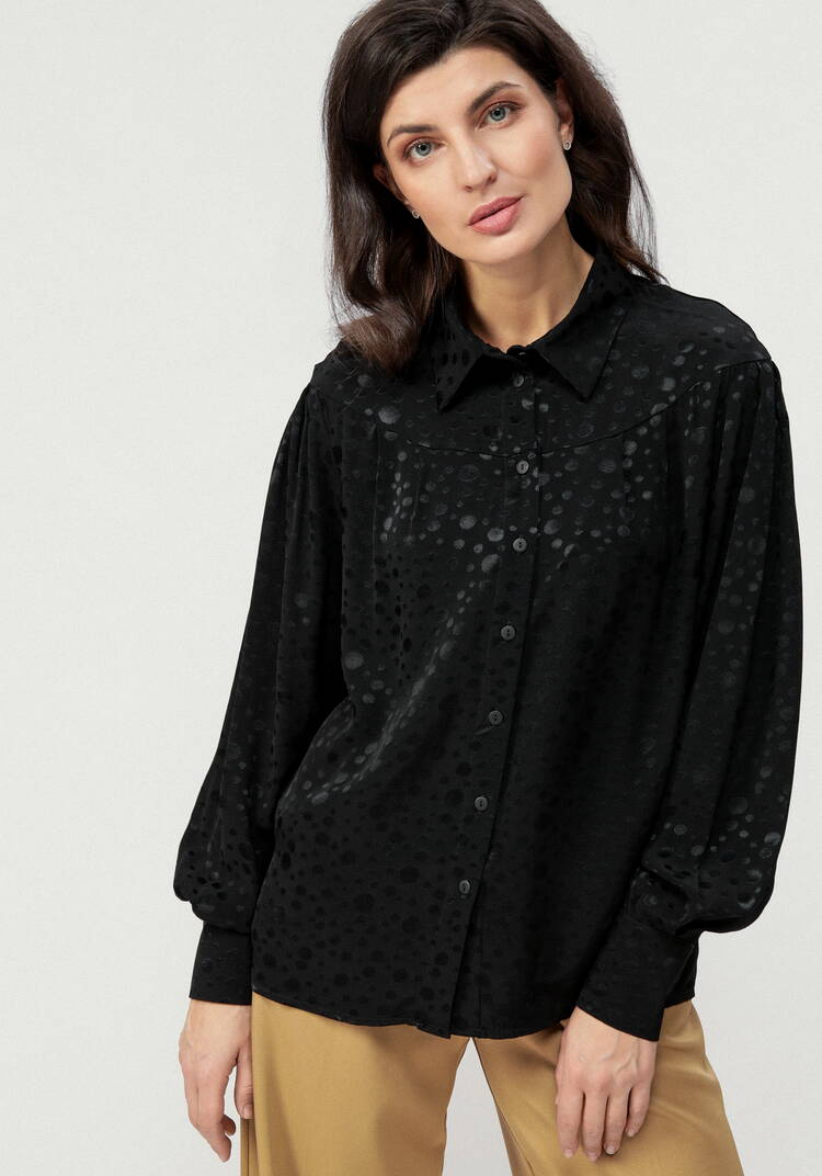 Блуза с шелковым рисунком в переплетении шир.  750, рис. 8