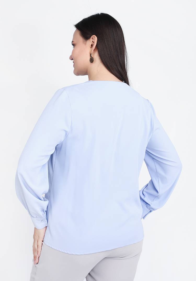 Блуза с драпировкой шир.  750, рис. 6