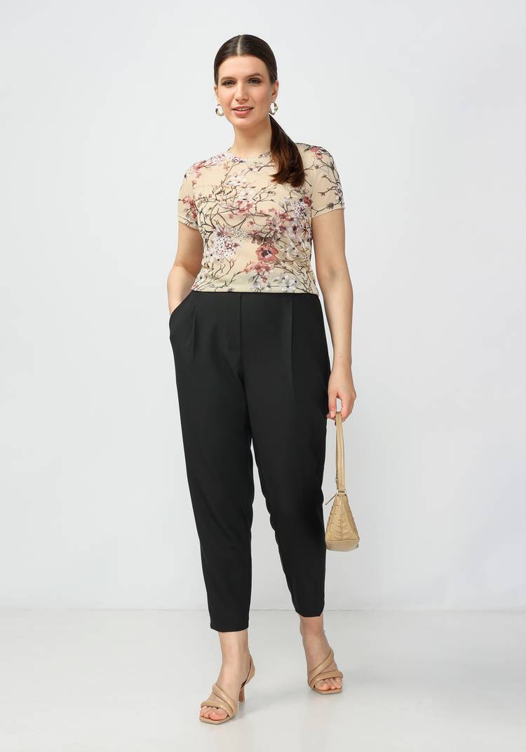 Брюки со складками по переду Адилин шир.  750, рис. 12