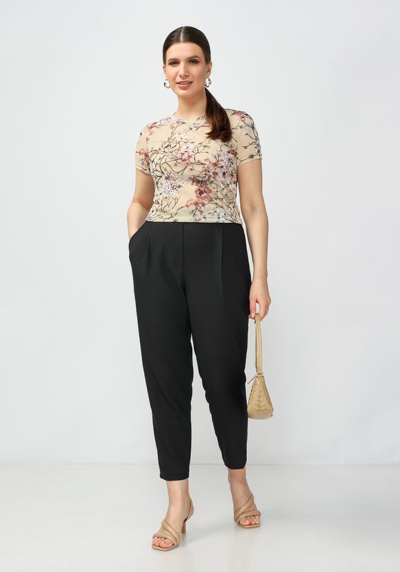 Брюки со складками по переду Адилин шир.  580, рис. 12