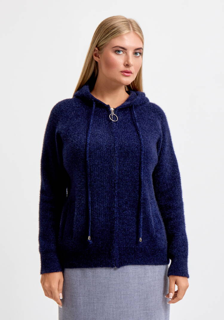 Кардиган на молнии с капюшоном Амели шир.  750, рис. 23