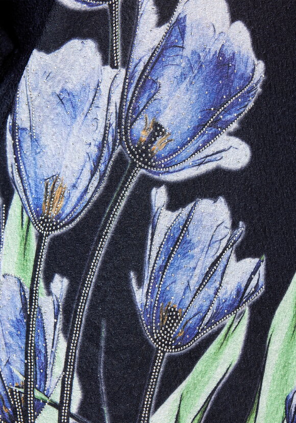 Джемпер с цветочным принтом Нежность шир.  580, рис. 19