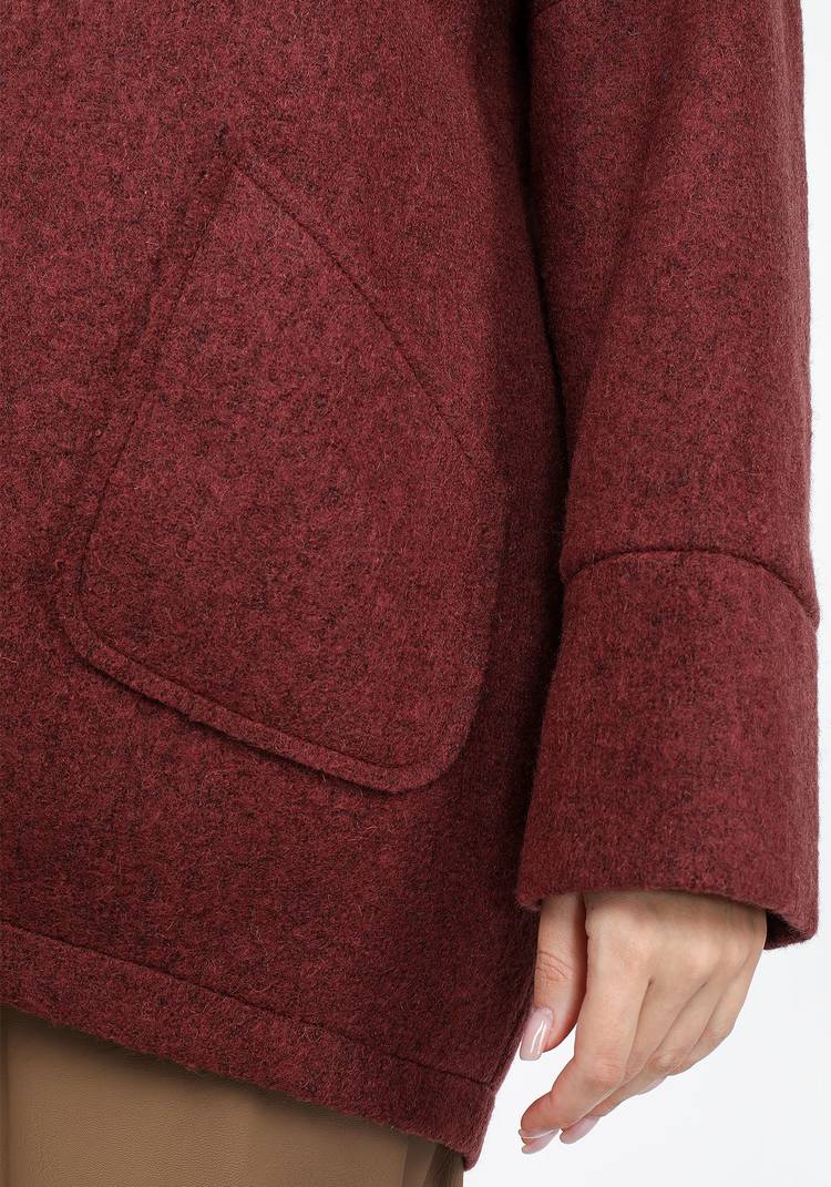 Пальто шерстяное с капюшоном шир.  750, рис. 8