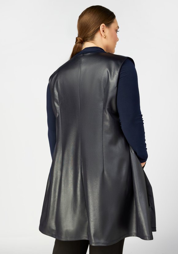 Жилет на молнии с круглым воротом шир.  580, рис. 4