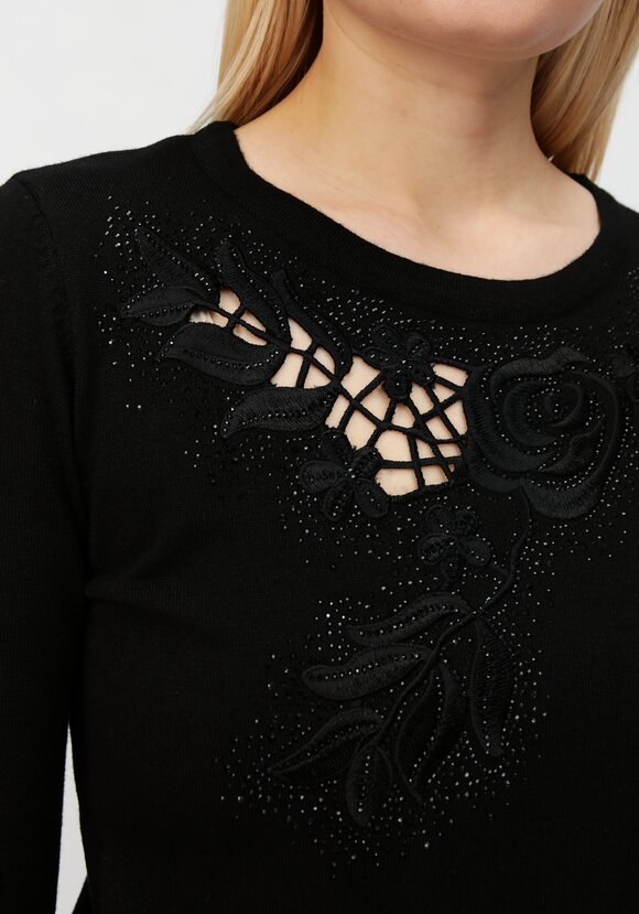 Блуза Цветочное ожерелье шир.  580, рис. 5