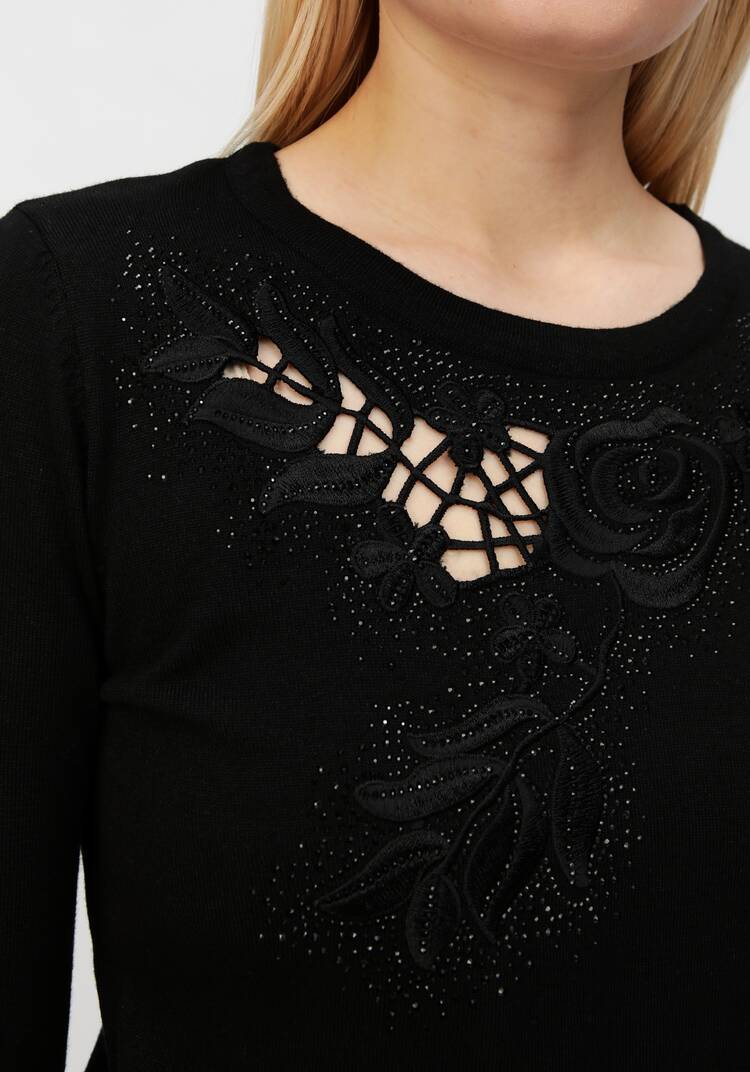 Блуза Цветочное ожерелье шир.  750, рис. 5