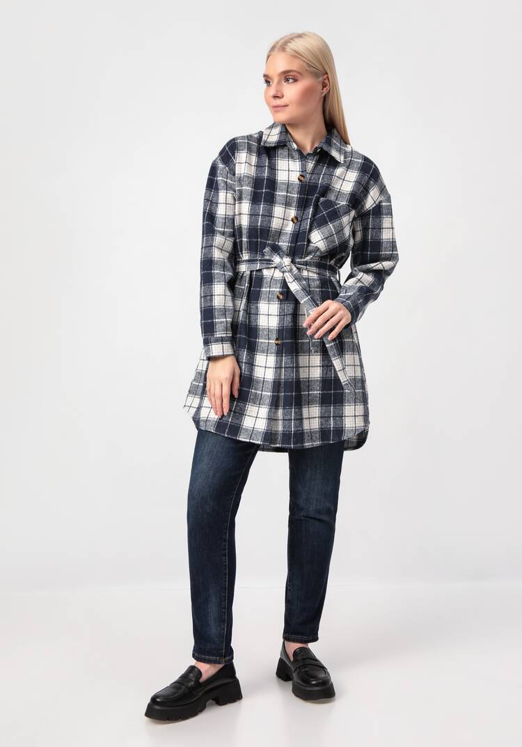 Рубашка удлиненная с поясом шир.  750, рис. 16