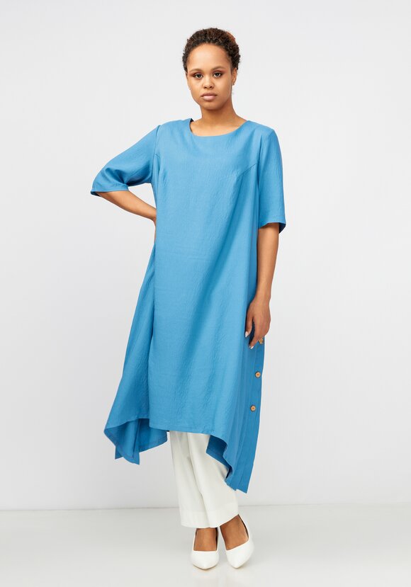 Удлиненная туника с разрезами шир.  580, рис. 18