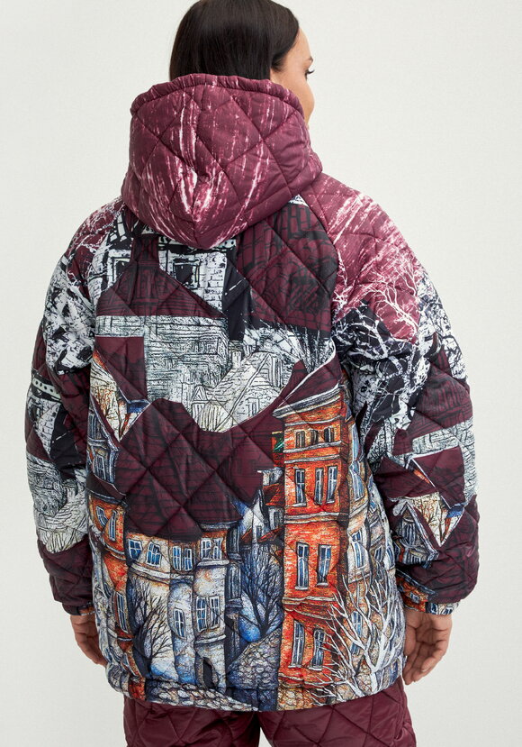 Куртка с принтом Городской пейзаж шир.  580, рис. 18