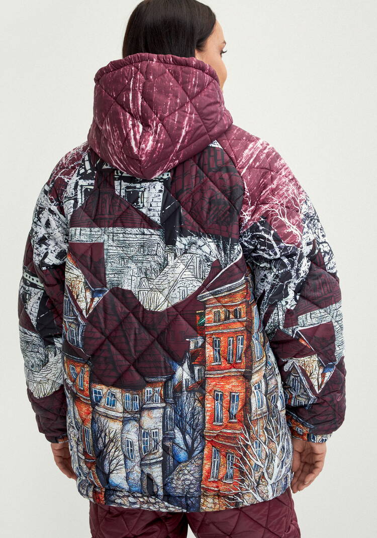 Куртка с принтом Городской пейзаж шир.  750, рис. 18