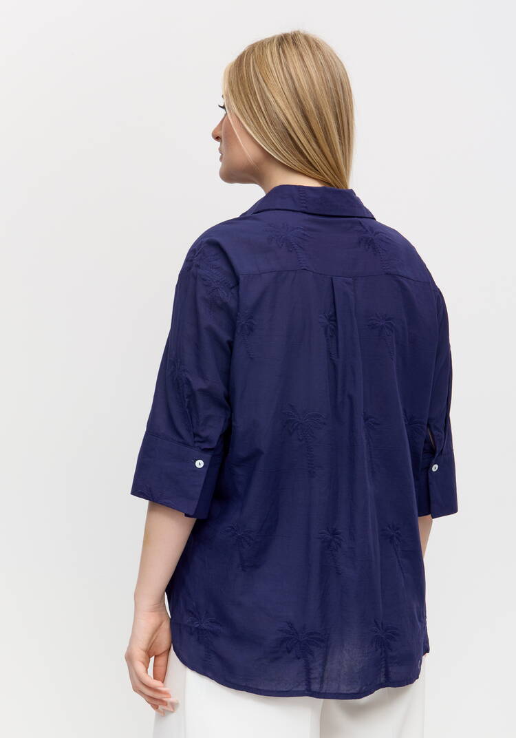 Блуза с вышивкой Ла Пальма шир.  750, рис. 8