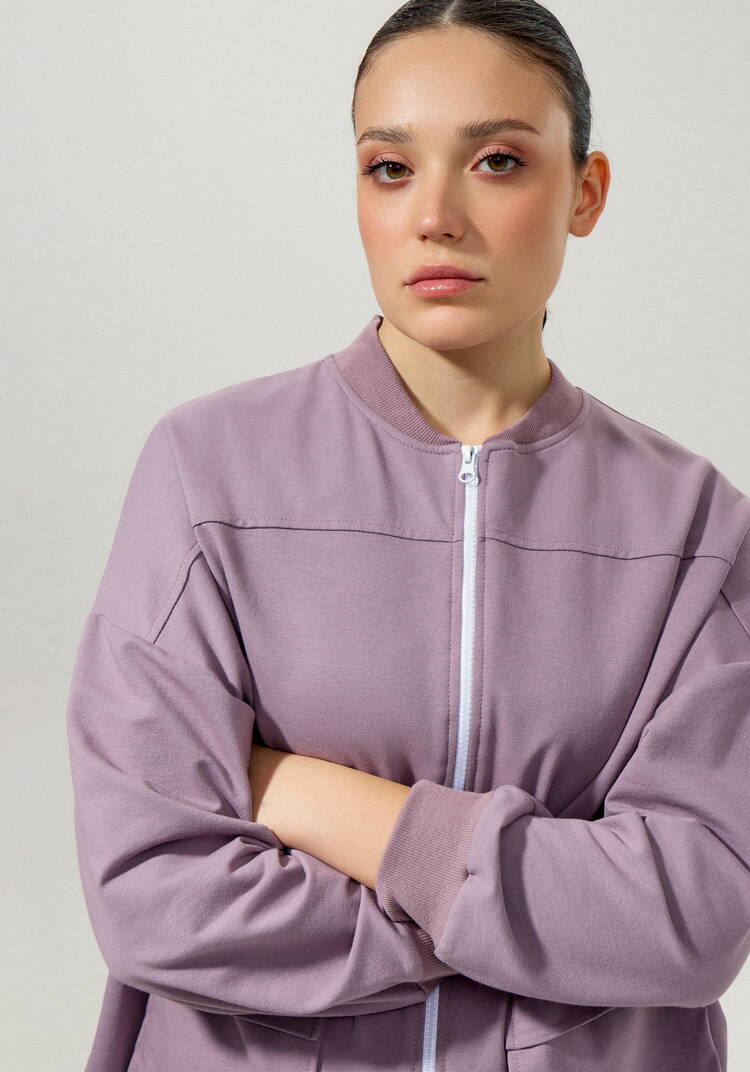 Бомбер с накладными карманами шир.  750, рис. 30