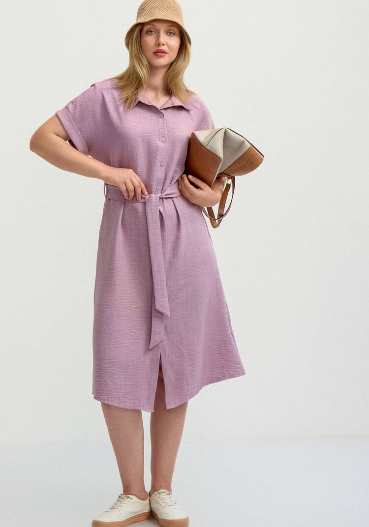 Платье со спущенным плечом А-силуэта шир.  750, рис. 18