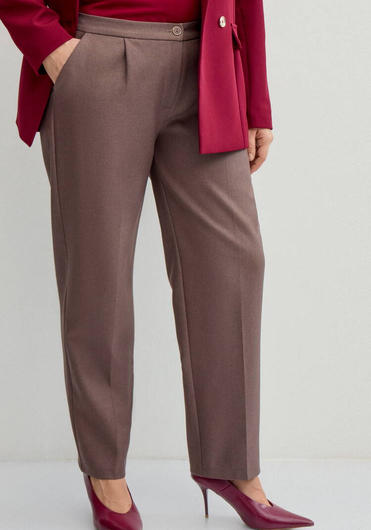 Брюки прямые с резинкой на поясе шир.  750, рис. 6