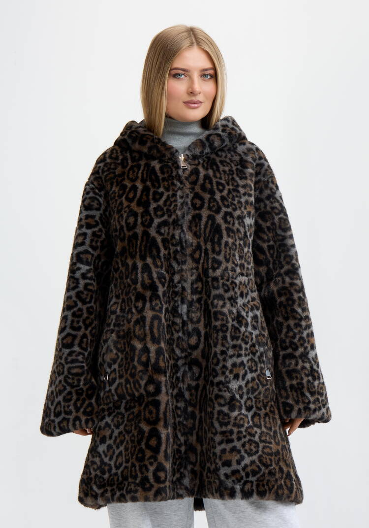 Дубленка Леопардовый шарм шир.  750, рис. 5